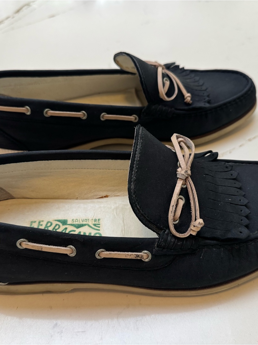 Salvatore Ferragamo kiltie fringe boat loafers - Picture 7 of 11